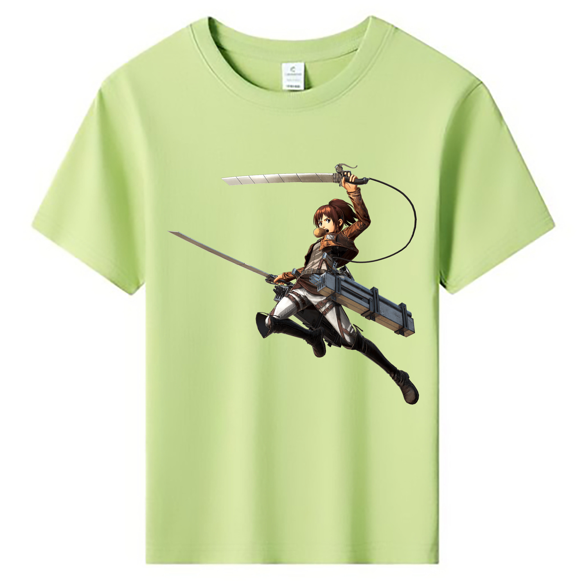 （画像用） 進撃の巨人 サシャ·ブラウス Attack on Titan Sasha Blaus 綿100％キッズTシャツ（フロントプリント）